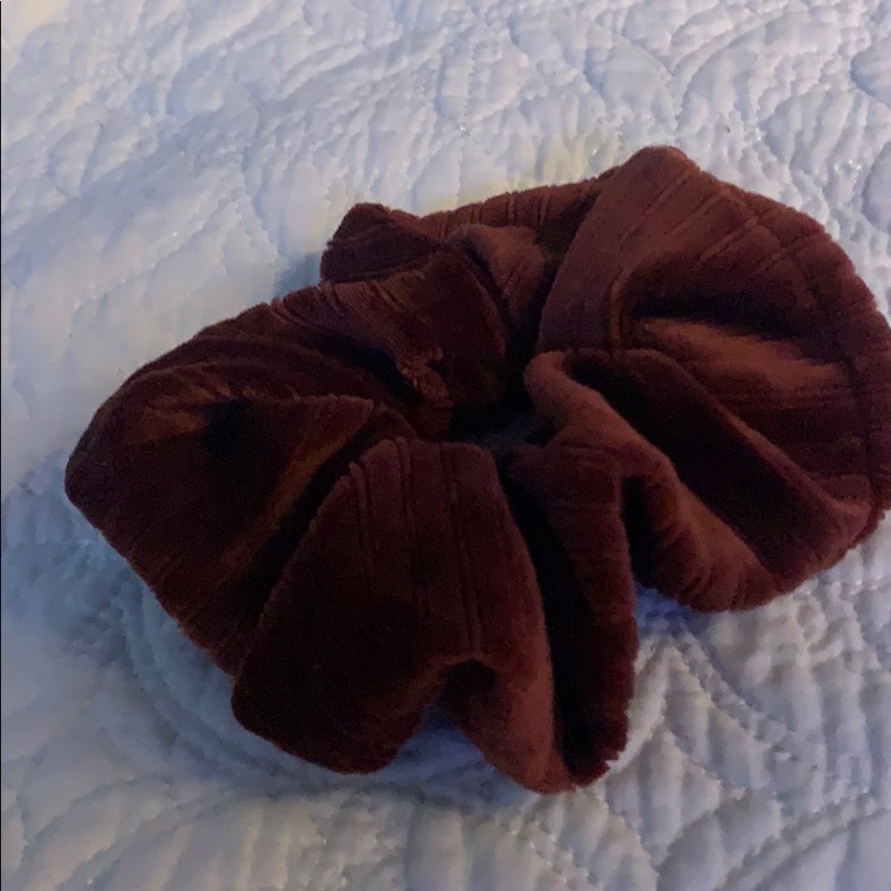 Brown scrunchie